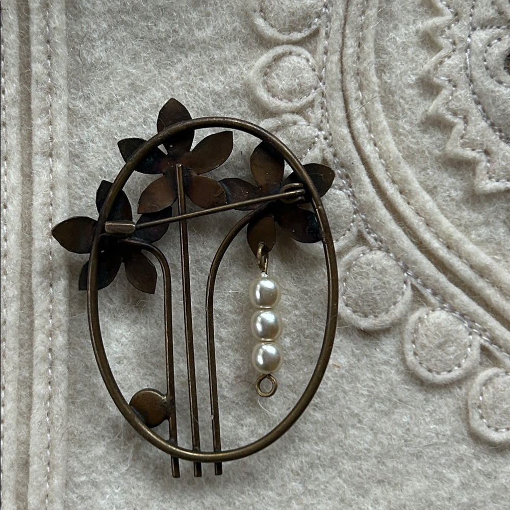 Art Deco Style Brooch - Czech Republic - Picture 3 of 12